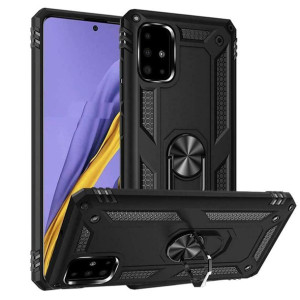 Etui Pancerne Armor Ring Holder Do Huawei P Smart 2021 + Szkło
