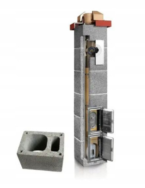 Komin ceramiczny gaz Plewa Uni Las 18/18 5m KW