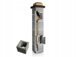 Komin ceramiczny systemowy Plewa Uni Fe 18/18 6m