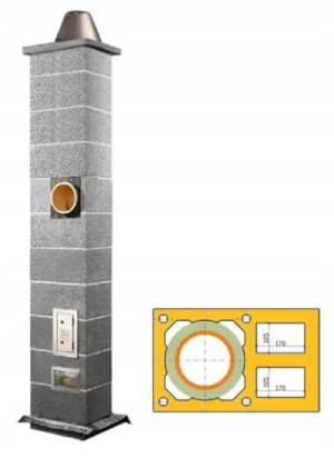 Komin system Schiedel Wulkan KW2 Ci Eko 6m fi 200