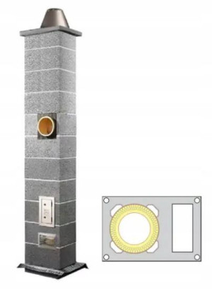 Komin system Schiedel Wulkan KW Ci Eko 7m fi 160