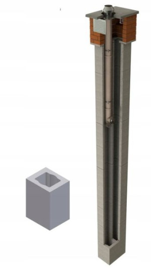 Komin ceramiczny Jawar K fi 80 20x24 9m gaz olej