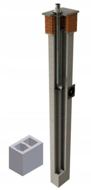 Komin system Jawar KS fi 80 7m W2 36x24 gaz olej