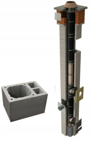 Komin ceramiczny Jawar NORD fi 160 +2 went 5m