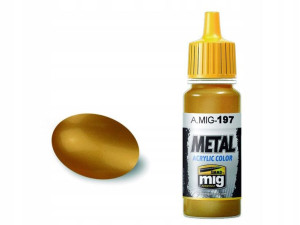 Farba akrylowa Brass A.MIG197 AMMO Mig Jimenez