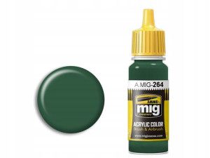 Farba akrylowa Nakajima dark green A.MIG264 AMMO
