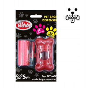 Pet Nova dyspenser + rolka 20 szt