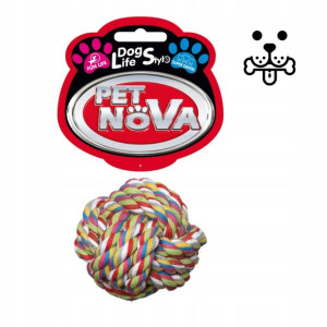 Pet Nova piłka bawełniana Superdental 7,5 cm