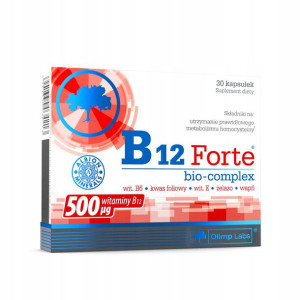 B12 Forte Bio-complex 30 Caps Wapno I Zelazo