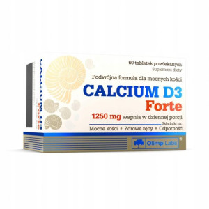 Calcium D3 Forte Wapń Zdrowe Kości 60 Cabs