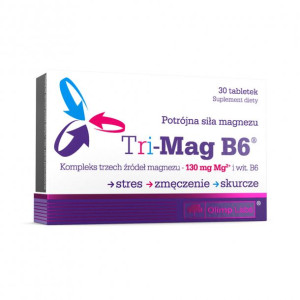 Tri-mag B6 Mocny Magnez Skurcze 30 Tabs