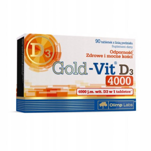 Gold-vit D3 4000 Witamina D Duża Dawka 90 Cabs