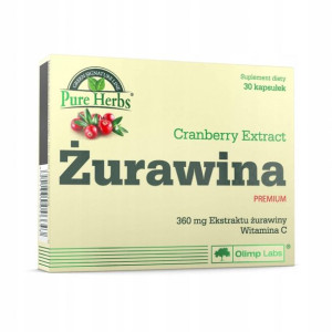 Żurawina Premium Układ Moczowy 30 Cabs