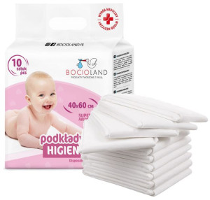 BOCIOLAND PODKŁADY Jednorazowe przewijak 40x60 x10