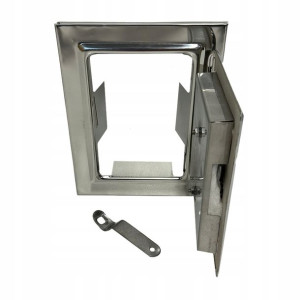 Drzwiczki rewizyjne komin kwasoodporne 20x26 INOX