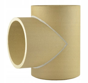 Trójnik ceramiczny komin 180 33CM spalin czopuch