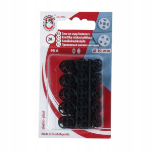 Zatrzaski plastikowe Napy przyszywane 10 mm 20 szt