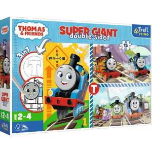 Puzzle dwustronne 24 el SUPER MAXI 3w1 Tomek i Przyjaciele. Zabawy Tomka 42