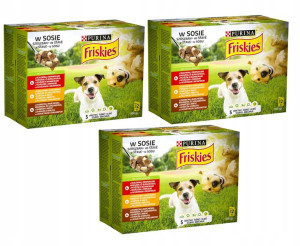 Mokra Karma dla psa Friskies Vitafit Adult w Sosie 36x100g