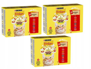 Mokra Karma dla kota Purina Friskies Multipack z mięsem 36x 85g