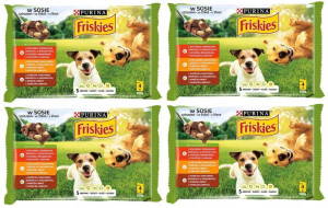 Mokra Karma Purina Friskies Vitafit Adult Wołowina w sosie 16x 100g