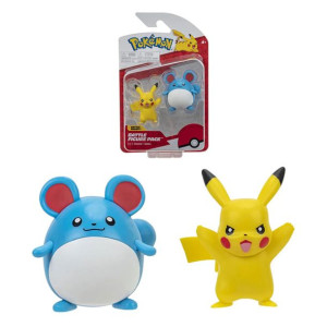 POKEMON Figurka bitewna PIKACHU + MARILL s13 JAZWARES