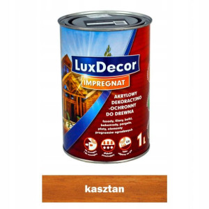 Luxdecor Impregnat do drewna 1 L kasztan