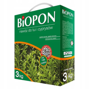 Nawóz odżywka do tui i cyprysów 3 kg BIOPON