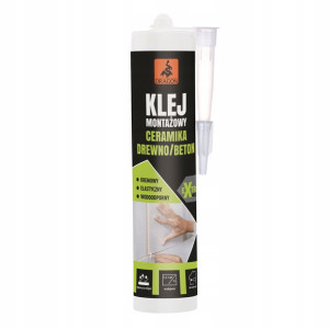 DRAGON Klej montażowy ceramika-beton-drewno 280 ml