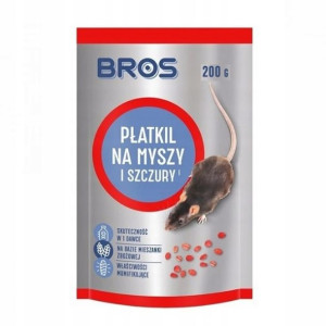 BROS Płatkil trutka na myszy szczury 200g