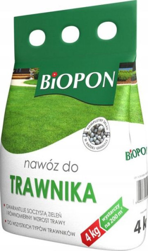 BIOPON Nawóz do trawnika granulat 4 KG