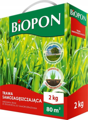 BIOPON Trawa samozagęszczająca 2kg 80m2 mieszanka