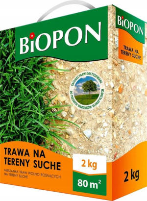 BIOPON trawa na tereny suche 2kg mieszanka 80m2