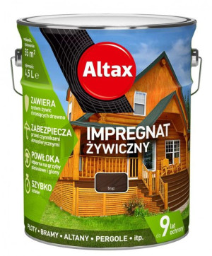 Impregnat żywiczny do drewna 4,5L brąz ALTAX