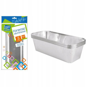 Foremki aluminiowe mięs pasztetów 1000 ml 5 szt.
