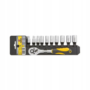 Klucze nasadowe 1/4", zestaw 11 szt. TOPEX