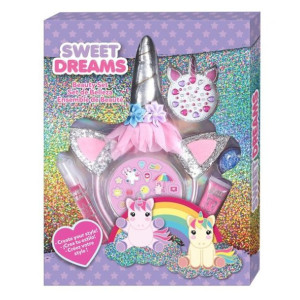 Zestaw piękności SWEET DREAMS Jednorożec z opaską i akcesoriami KIDS