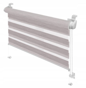Roleta Mini Zebra Z-742 silvalin mocca 90 x 150 cm