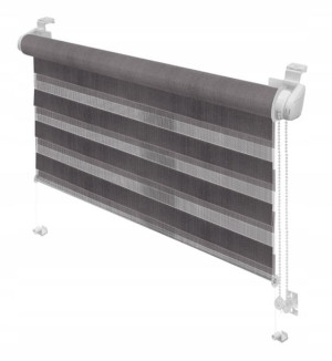 Roleta mini Zebra 724 popiel 68 x 150 cm GARDINIA