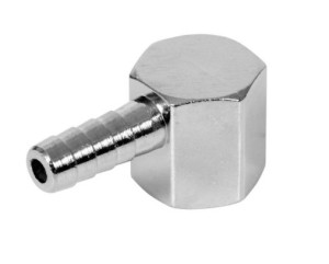 TYCNER Złączka węża kątowa 1x2x10 cynk-chrom