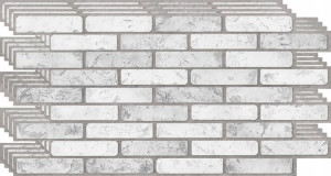 PANELE ŚCIENNE 3D PCV CEGŁA kamień Brick LIGHT 4x