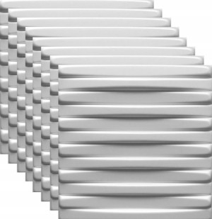Kasetony 3d Białe Panele Ścienne Saturn Zestaw 2m2