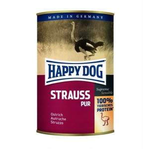 Happy Dog Struś 400g Karma mokra dla psa puszka