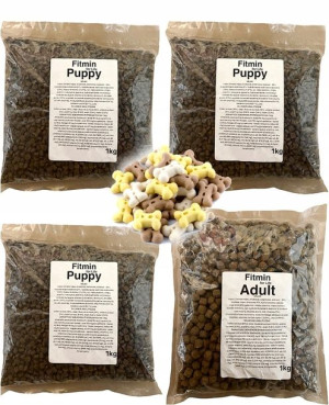Fitmin for life Puppy karma dla psa 3kg+1kg gratis