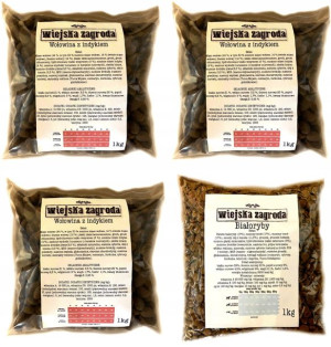 Wiejska Zagroda Wołowina z indykiem karma dla psa 3kg+1kg GRATIS