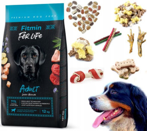 Fitmin for Life Adult Large 12kg karma dla psa + 101 gratis
