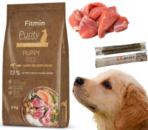 Fitmin Purity Puppy Lamb Salmon 2kg karma dla psa + gratis