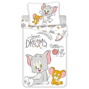 Pościel bawełna 100x135 + 40x60 Tom i Jerry kids