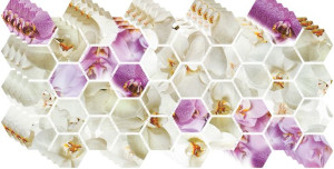 PANELE ŚCIENNE 3D PCV Orchidea Kwiaty tapeta 4x