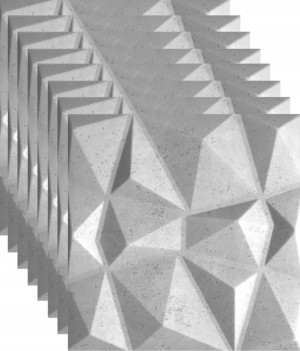 Kasetony Panele Ścienne Popiel Diament 41 2m2